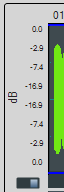 Waveform panel amplitude scale in dB