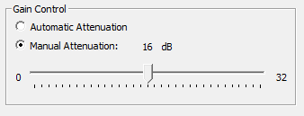 Manual Attentuation control