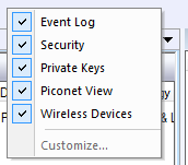 Right-click Pop-up View Menu