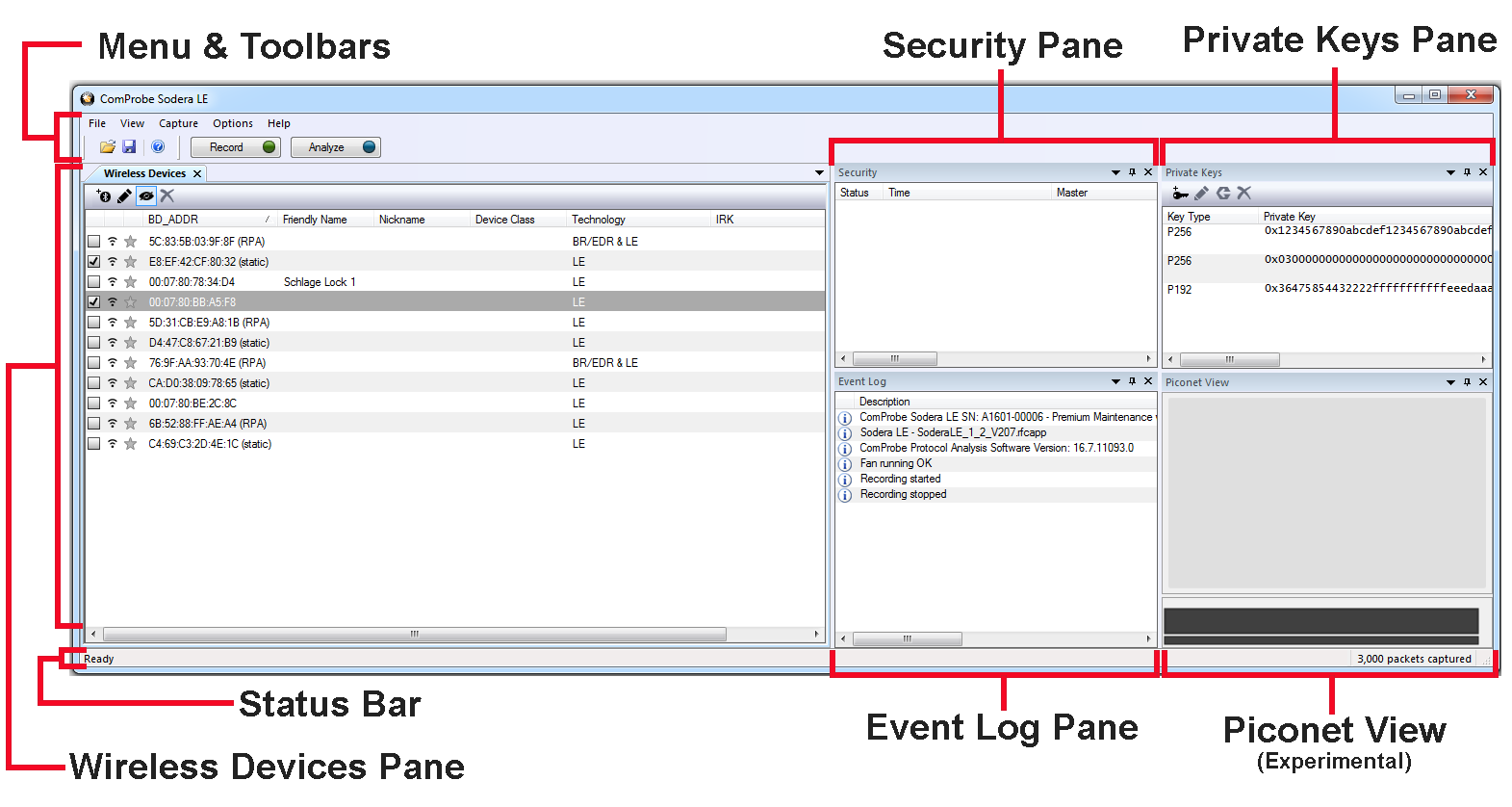 Sodera LE datasource window