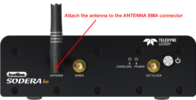 Antenna Attached to Sodera LE