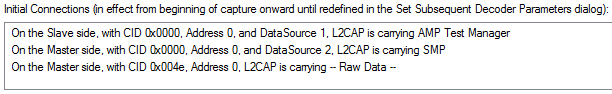 L2CAP Initial Connections