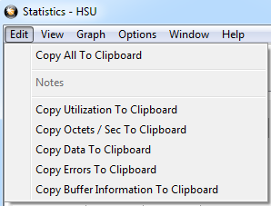 802.11 Copy Statistics Menu