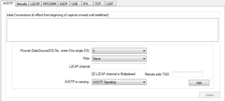 AVDTP parameters