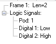 Frame Display Logic Signals Decoder pane - Example 1