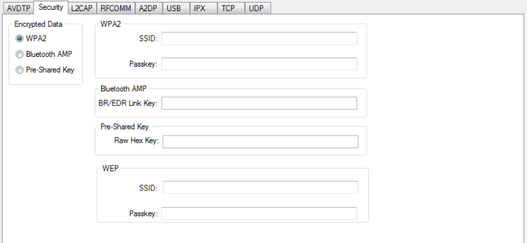 Security Decoder Parameters