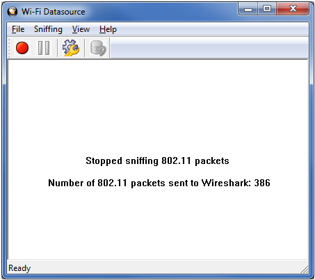 Wi-Fi Datasource Start Capturing