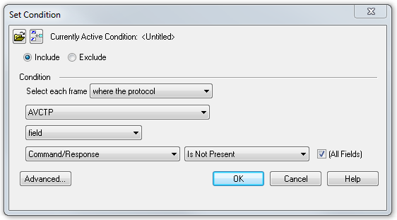 Example Set Conditions