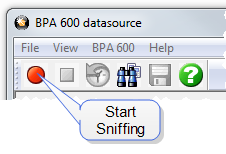 BPA 600 Start Sniffing Icon